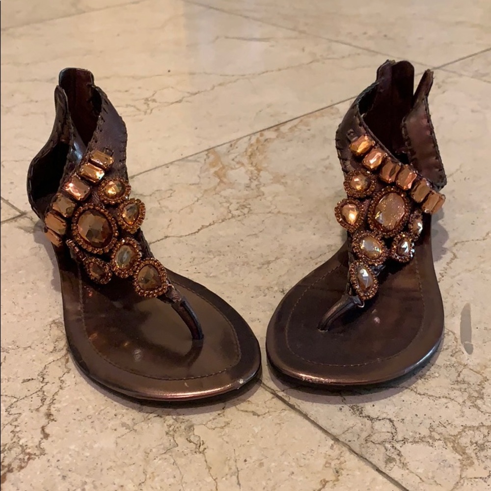 Gently used zipper sandals size 5.5